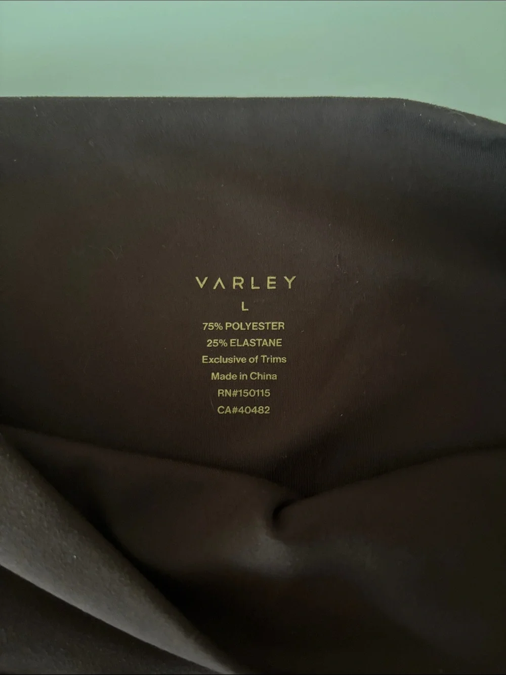 Varley, NWOT women’s Large High-Waist Athletic 7/8 Leggings in Dark Brown